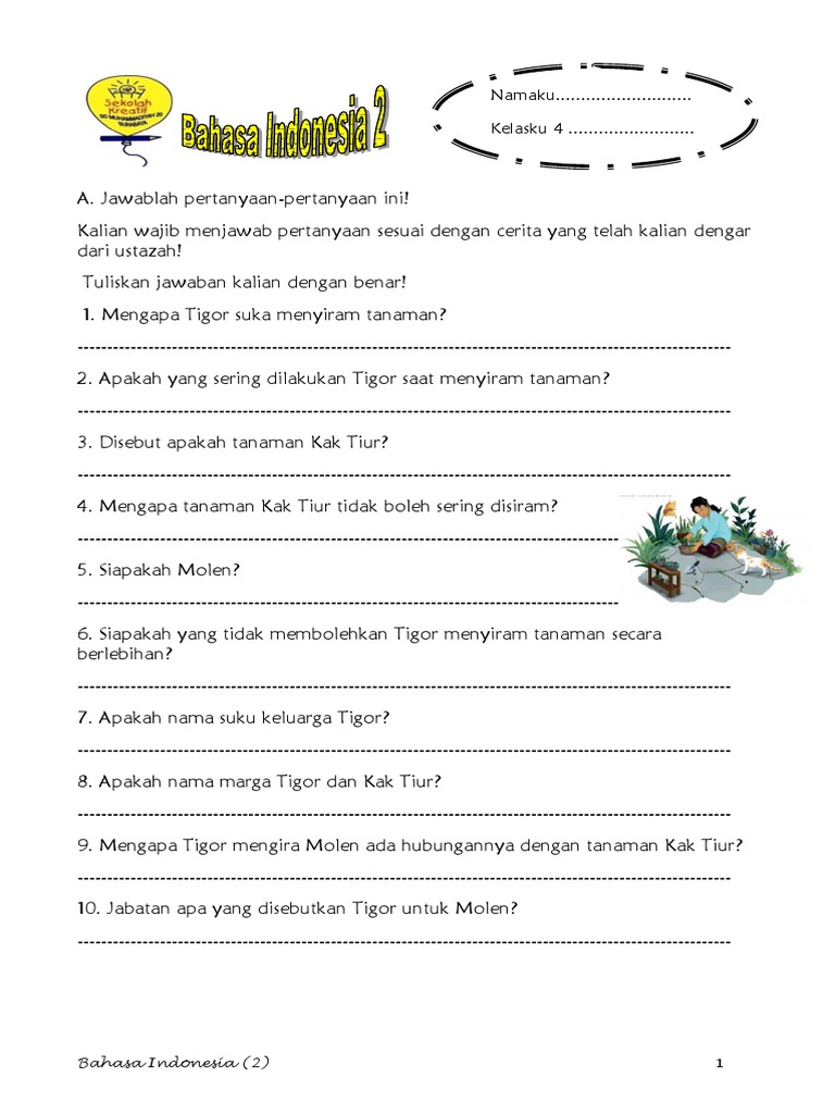 Worksheet Indo 2 | PDF