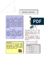 Expresiones Algebraicas - 1