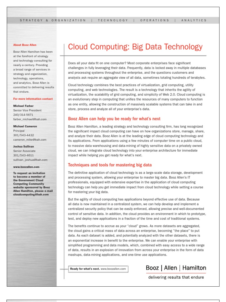 Cloud Computing Big Data Technology Pdf Cloud Computing Big Data