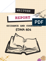 Written Report Cover Page