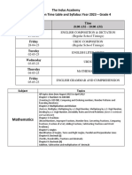 Final Exam Syllabus - Year 2023