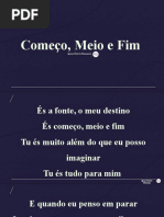 Começo, Meio e Fim - Letra | PDF