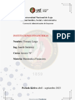 Instituciones Financieras