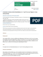 Evaluation of Serum Levels of Interleukins 6, 8, 17 and 22 in Acne Vulgaris - A Cross-Sectional Study - PMC