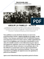 Abolir La Famille, Acte III