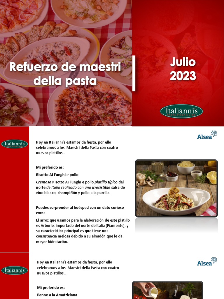 Speech Maestri de La Pasta | PDF