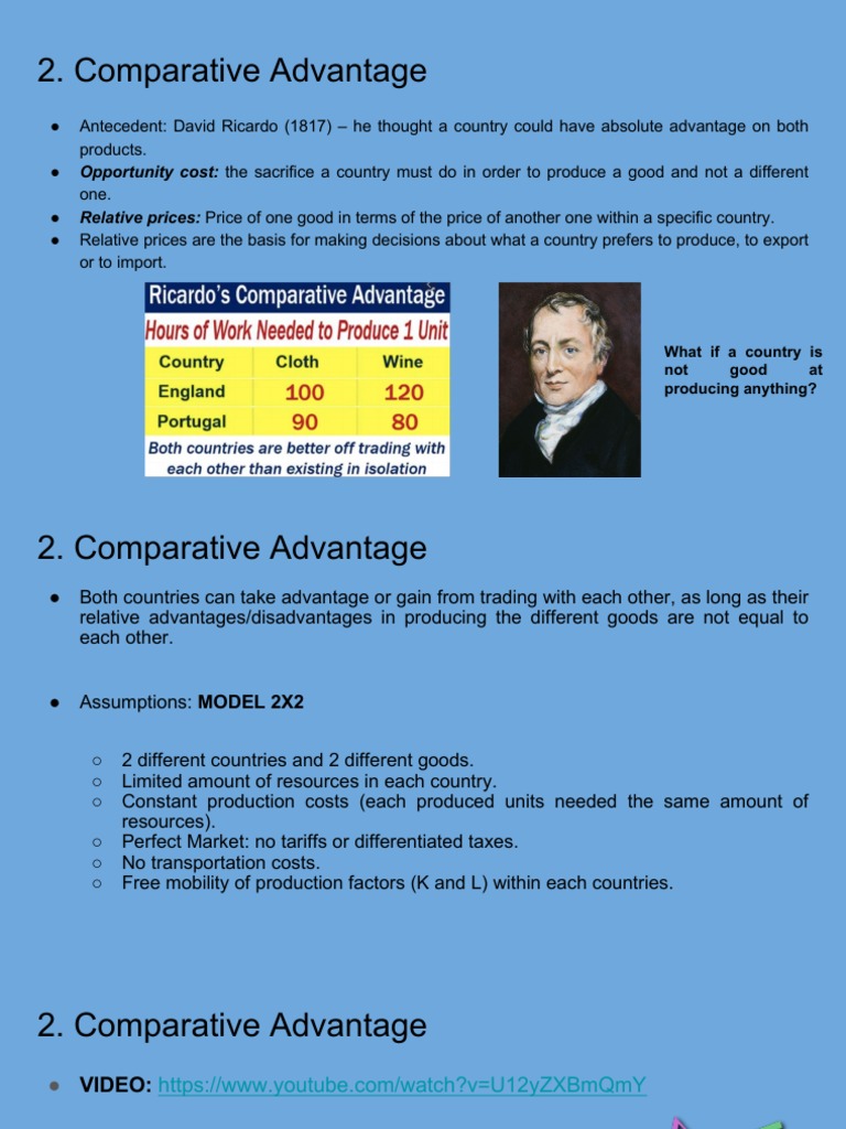 Comparative Advantage PDF Comparative Advantage Economies