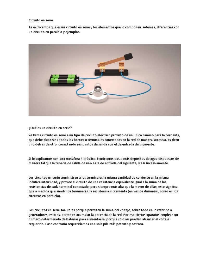 Circuito en Serie, Paralelo y Mixto | PDF | Resistencia Eléctrica y