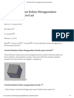 Tutorial Membuat Kubus Menggunakan Extrude Pada AutoCad