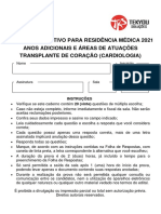 FMUSP21-prova-068-Transplante de Coracao Cardiologia