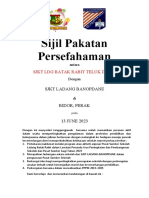 Sijil MoU Lawatan Penanda Aras PSS