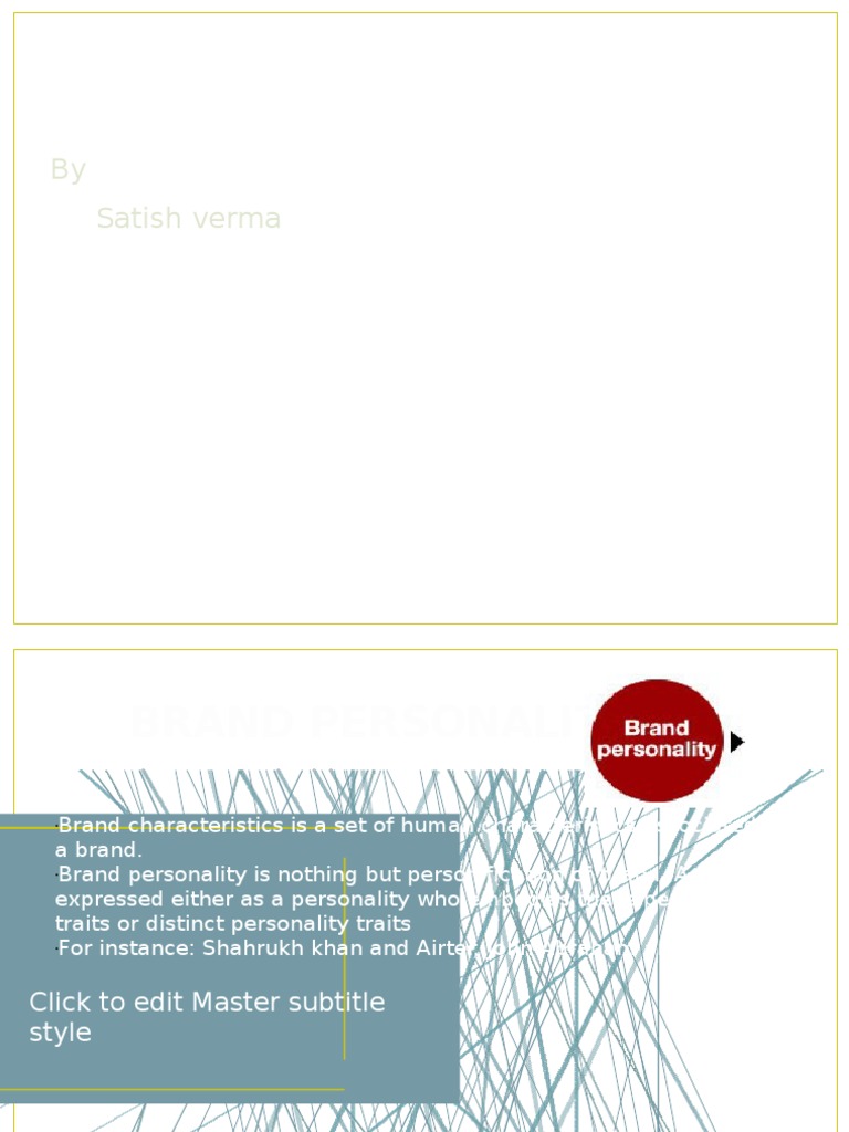 Brand Personality and Its Impact | PDF | Psychological Concepts ...