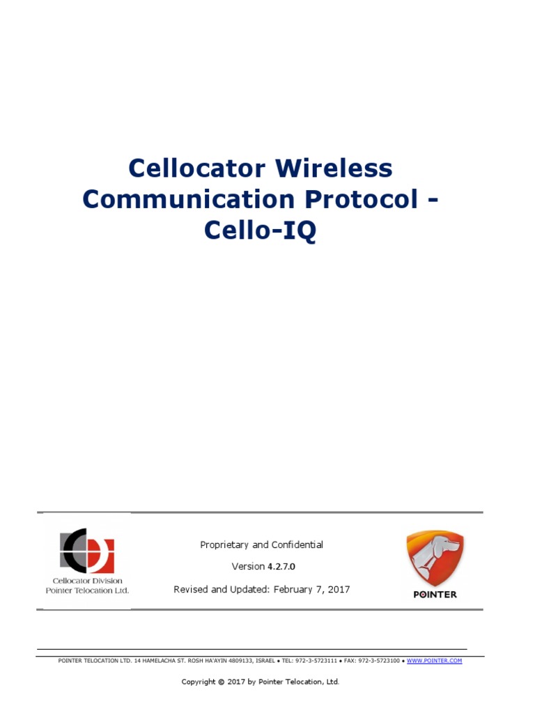 Cello-IQ Wireless Communication Protocol | PDF | Transmission Control ...