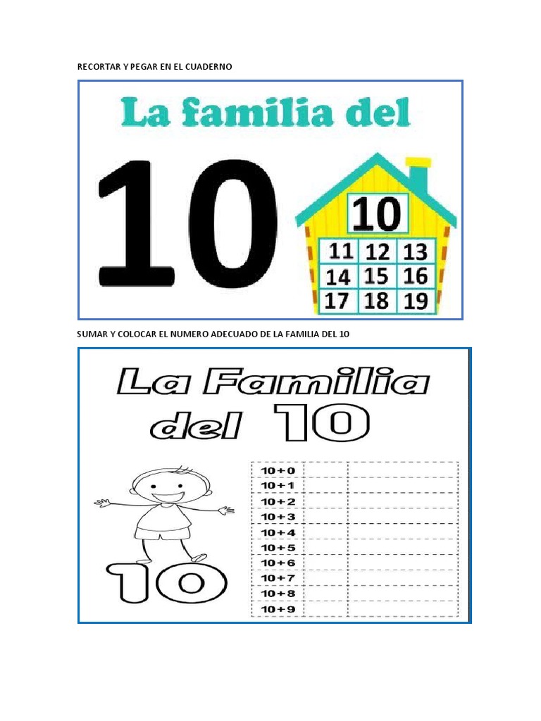 Cuadernillo de Actividades del 10 al 19 | PDF
