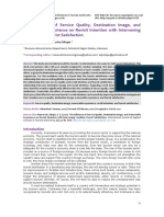 The Influence of Service Quality, Destination Image, and Memorable Experience On Revisit Intention With Intervening Variables of Tourist Satisfaction