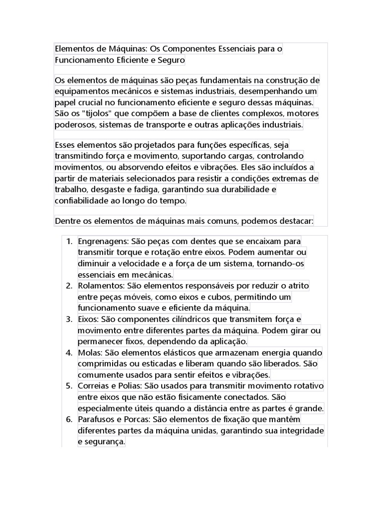 Elementos De Máquinas Pdf Engenharia Mecânica Ciências Físicas