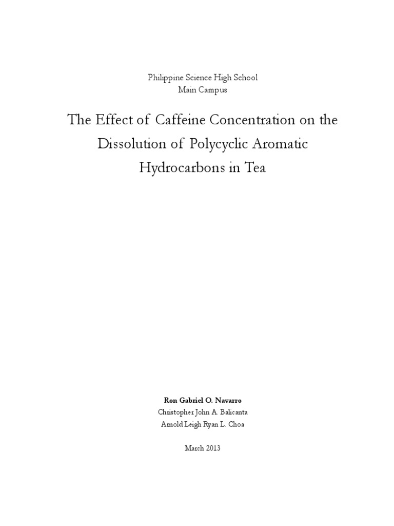 Philippine Science High School Main Camp | PDF | Polycyclic Aromatic ...