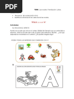 Actividades para la letra M en primer grado | PDF