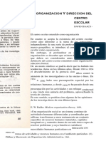 2 La Organziación y Dirección Del Centro Escolar PDF