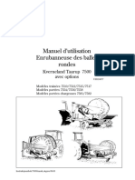 TA 7500 FR 99 UH124077 Operator's Manual