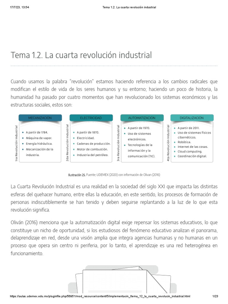 Impacto de la Cuarta Revolución Industrial | PDF | Computación en la ...