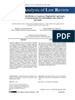 Análise Econômica Do Direito e o Compliance Empresarial - Apreciação Jurídico-Econômica Dos Programas de Conformidade e Dos Custos de Prevenção