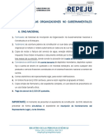 Requisitos de Inscripcion de Organizaciones No Gubernamentales ONG