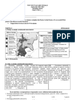 Test de Evaluare Initiala Istorie Viii