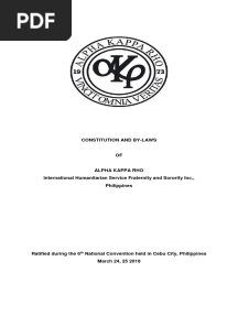 Constitution and By-Laws