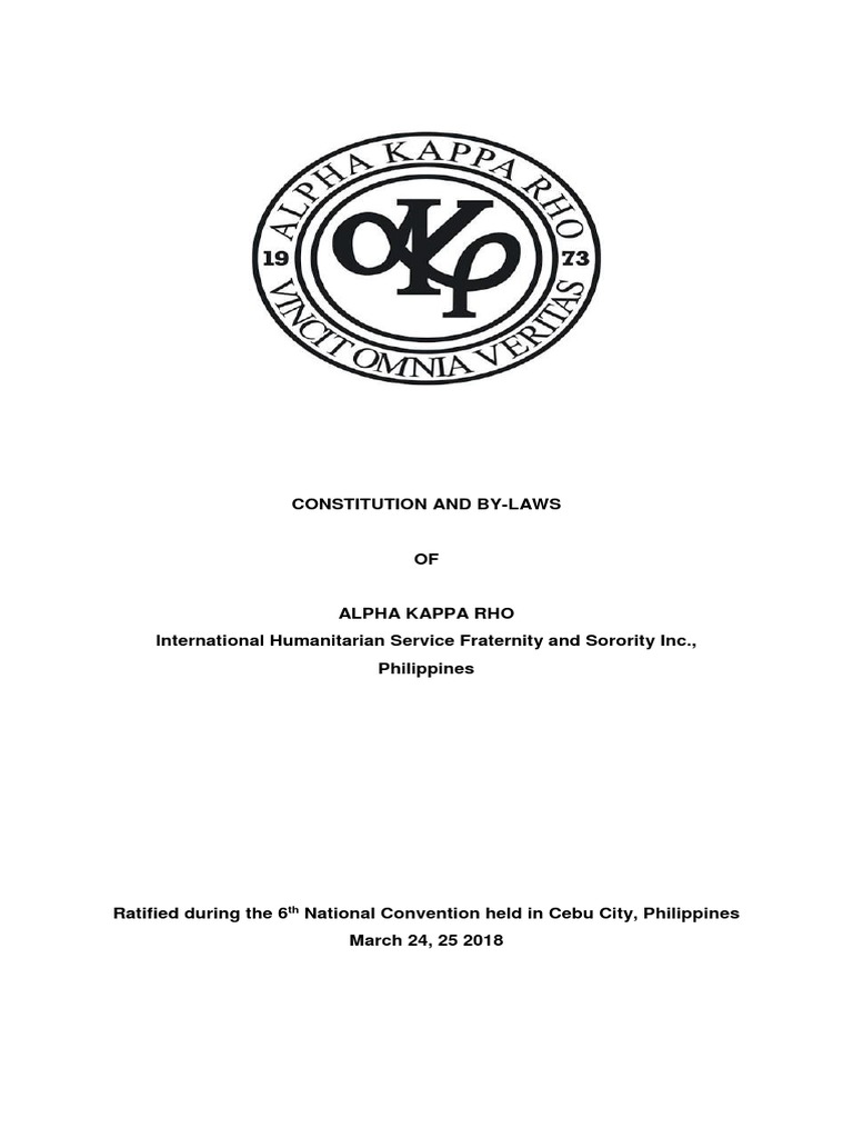 Constitution And By Laws Pdf Audit Fraternities And Sororities