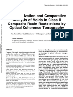 Characterization and Comparative Analysis of Voids in Class II Composite Resin Restorations by Optical Coherence Tomography