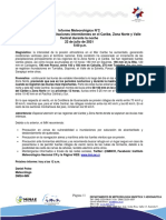 Informe Meteorológico Nro.2-IMN-220721-Continúan Fuertes Precipitaciones Intermitentes en El Caribe, Zona Norte y Valle Central Durante La Noche