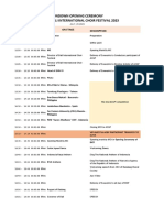 Rundown Opening Ceremony