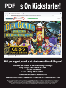 Gurps 4th Edition Girl Genius Sourcebook and Game Annas Archive