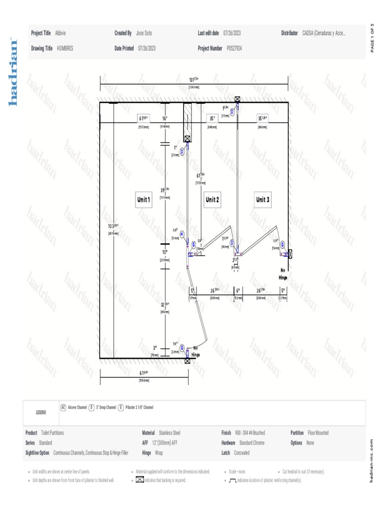 Toilet Partition - Submittal Package | PDF