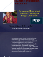 Perjuangan Menghadapi Ancaman Disintegrasi Bangsa (1948-1965)