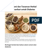 8 Obat Alami Dan Tanaman Herbal Yang Bermanfaat Untuk Diabetes