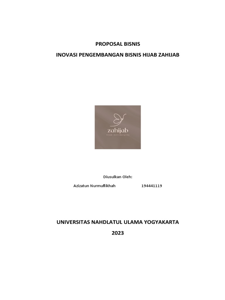 Template Proposal Business Plan | PDF