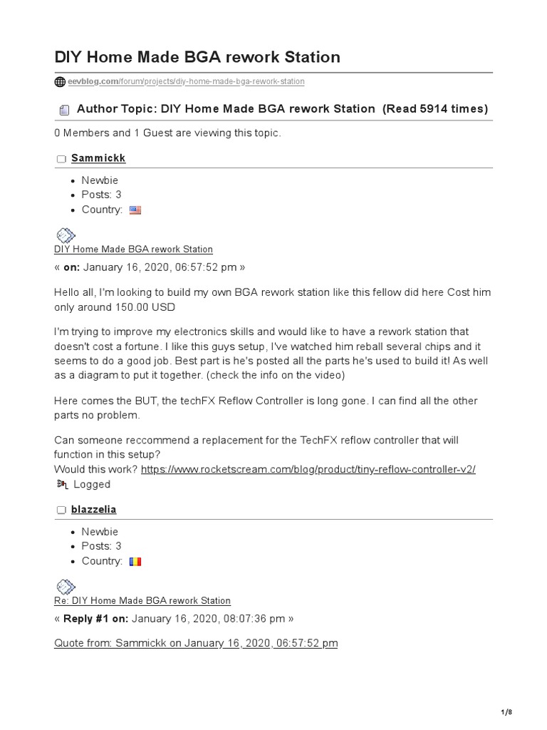 DIY Home Made BGA Rework Station | PDF | Electrical Engineering ...