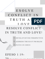 Resolve Conflict in Truth and Love