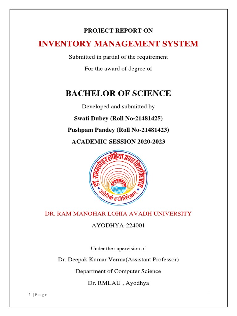 Inventory Management System Project | PDF | Java (Programming Language ...