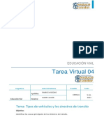 Tarea Virtual 04. EDUCACION VIAL