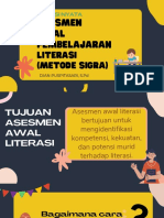 Asesmen Awal Pembelajaran Literasi Metode Sigra