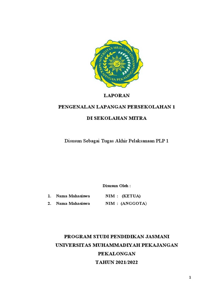 TEmplate PLP 1 2022 | PDF