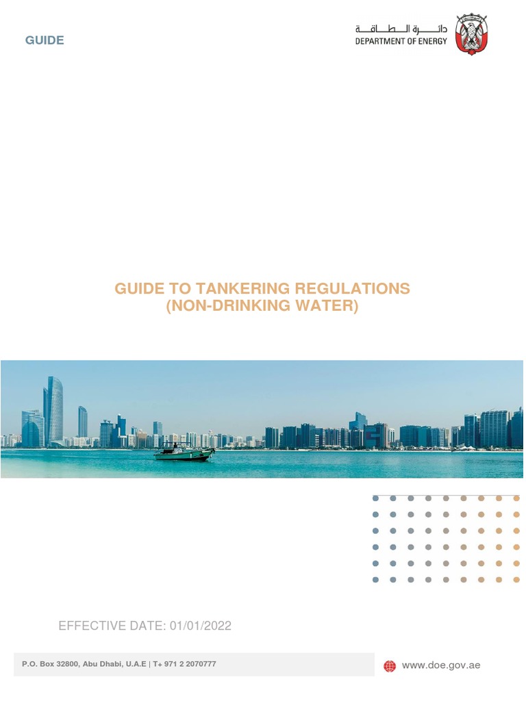 Non-Drinking Water Tankering Guide | PDF | Reclaimed Water | Water