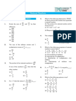 Rational Numbers: Mathematical Reasoning