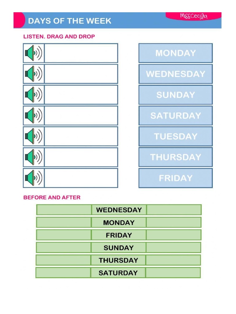 days-of-the-week-listening-pdf