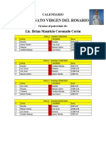 Calendario-Campeonato Virgen Del Rosario 1