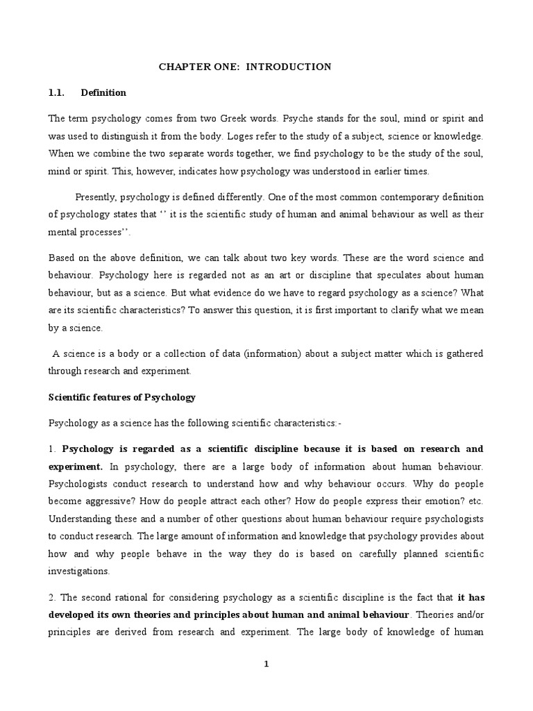 Psychology Teaching Material All Chapters (Shortened Form PDF Psychology Survey Methodology