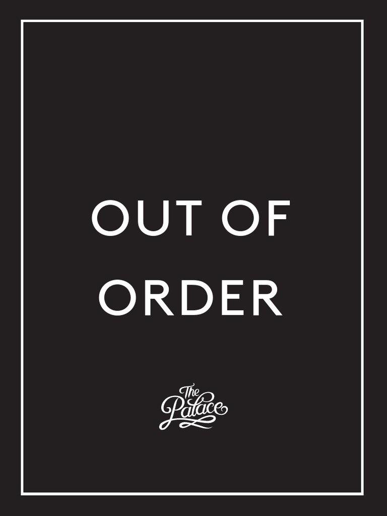 Out of Order | PDF